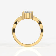 Affordable Oval Cut Moissanite Diamond Engagement Sterling Silver Ring