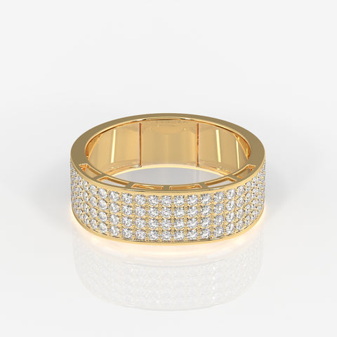 Bold Majesty Lab Grown Diamond Men's 14K Yellow Gold Ring