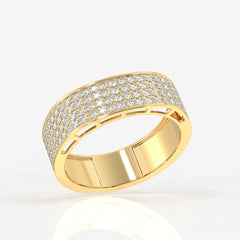 Buy Bold Majesty Lab Grown Diamond Men's 14K Yellow Gold Ring