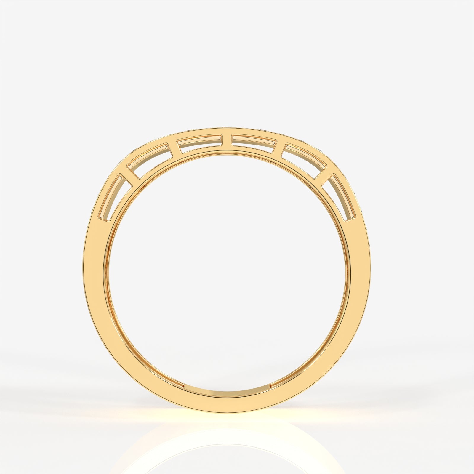 Buy Caratbazaar Bold Majesty Lab Grown Diamond Men's 14K Yellow Gold Ring