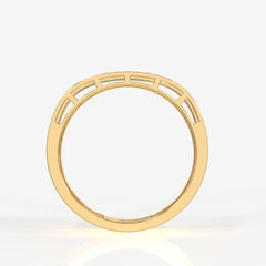 Buy Caratbazaar Bold Majesty Lab Grown Diamond Men's 14K Yellow Gold Ring