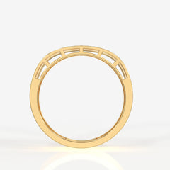 Buy Caratbazaar Bold Majesty Lab Grown Diamond Men's 14K Yellow Gold Ring