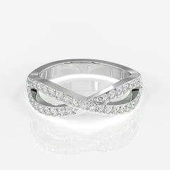 Buy Caratbazaar Infinity Grace Lab Grown Diamond 18k Gold Band