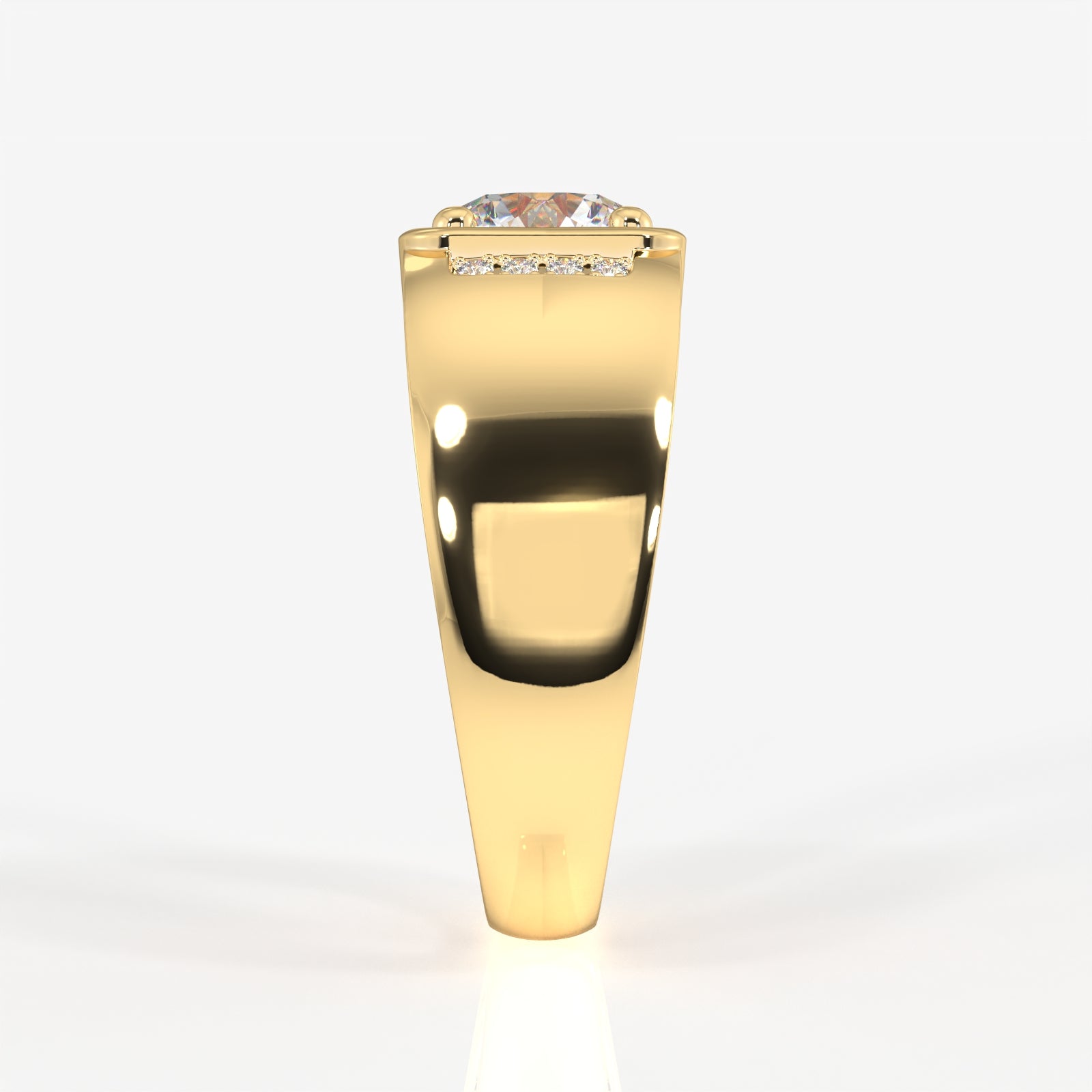 Buy Caratbazaar Lab Grown Diamond, Luther Men's 14k Gold Ring