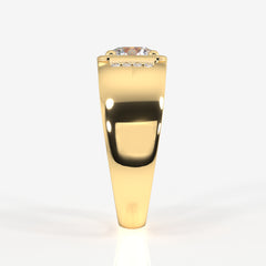 Buy Caratbazaar Lab Grown Diamond, Luther Men's 14k Gold Ring