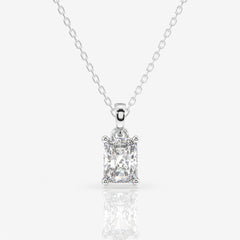 Buy Caratbazaar Radiant Cut Lab Grown Diamond Solitaire 14k Gold Pendant