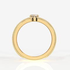 Buy Caratbazaar Regal Crown Lab Grown Diamond Men's 14K Yellow Gold Ring