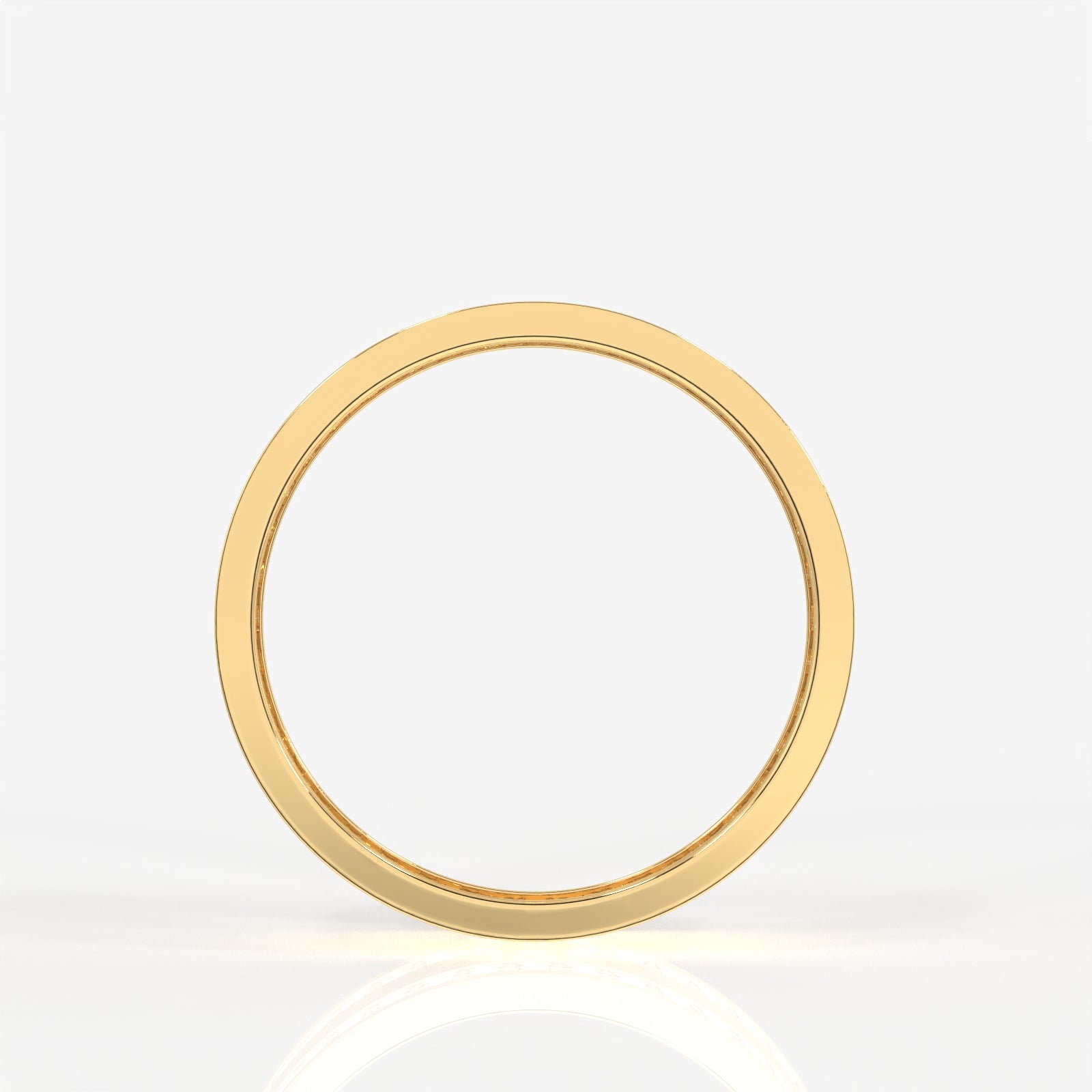 Buy Caratbazaar Round Cut Lab Grown Diamond Men's 14k Gold Band Ring