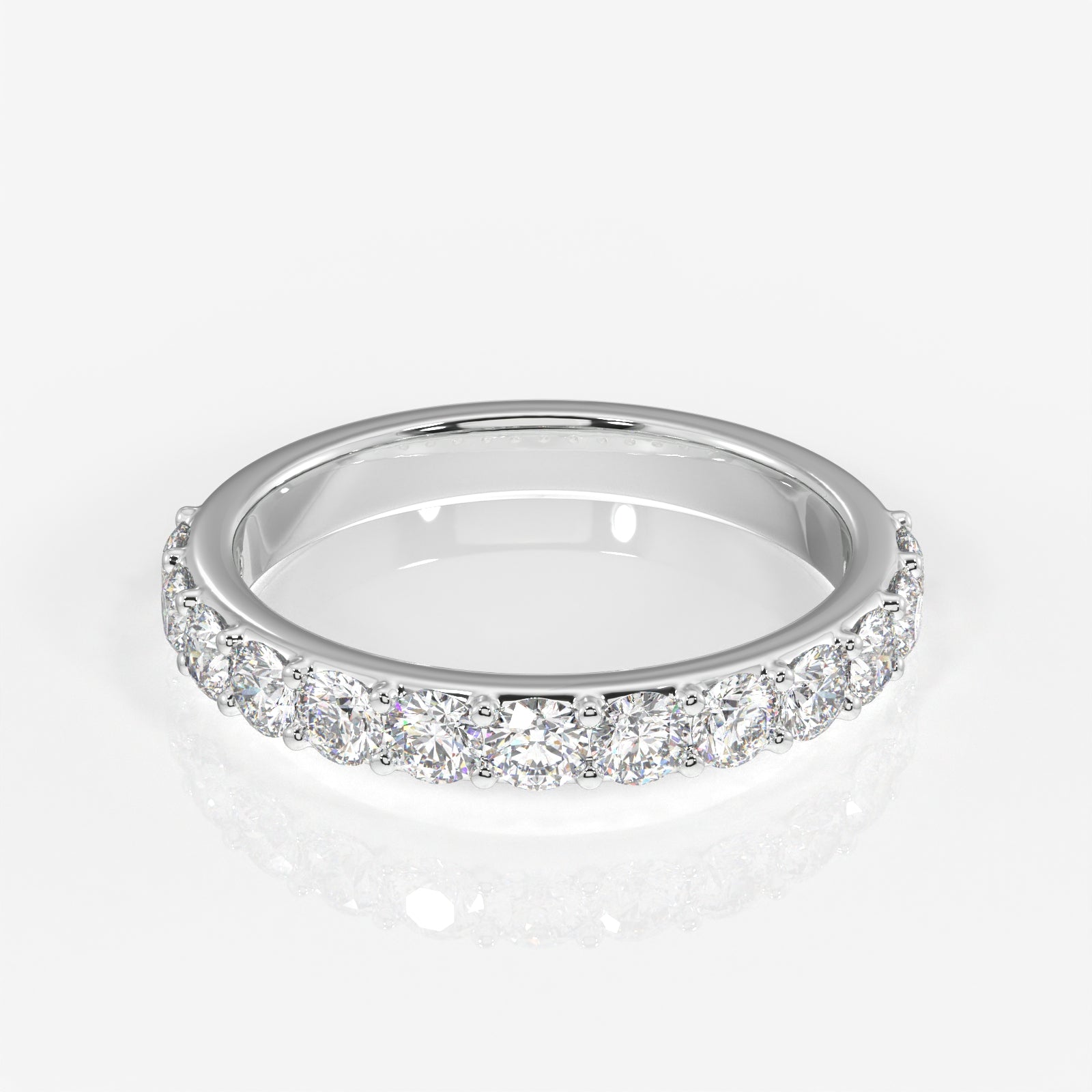 Buy Caratbazaar Round Cut Lab Grown Diamond Wedding 14k Gold Band Ring