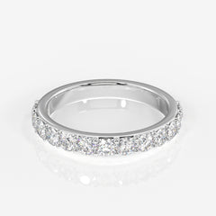 Buy Caratbazaar Round Cut Lab Grown Diamond Wedding 14k Gold Band Ring