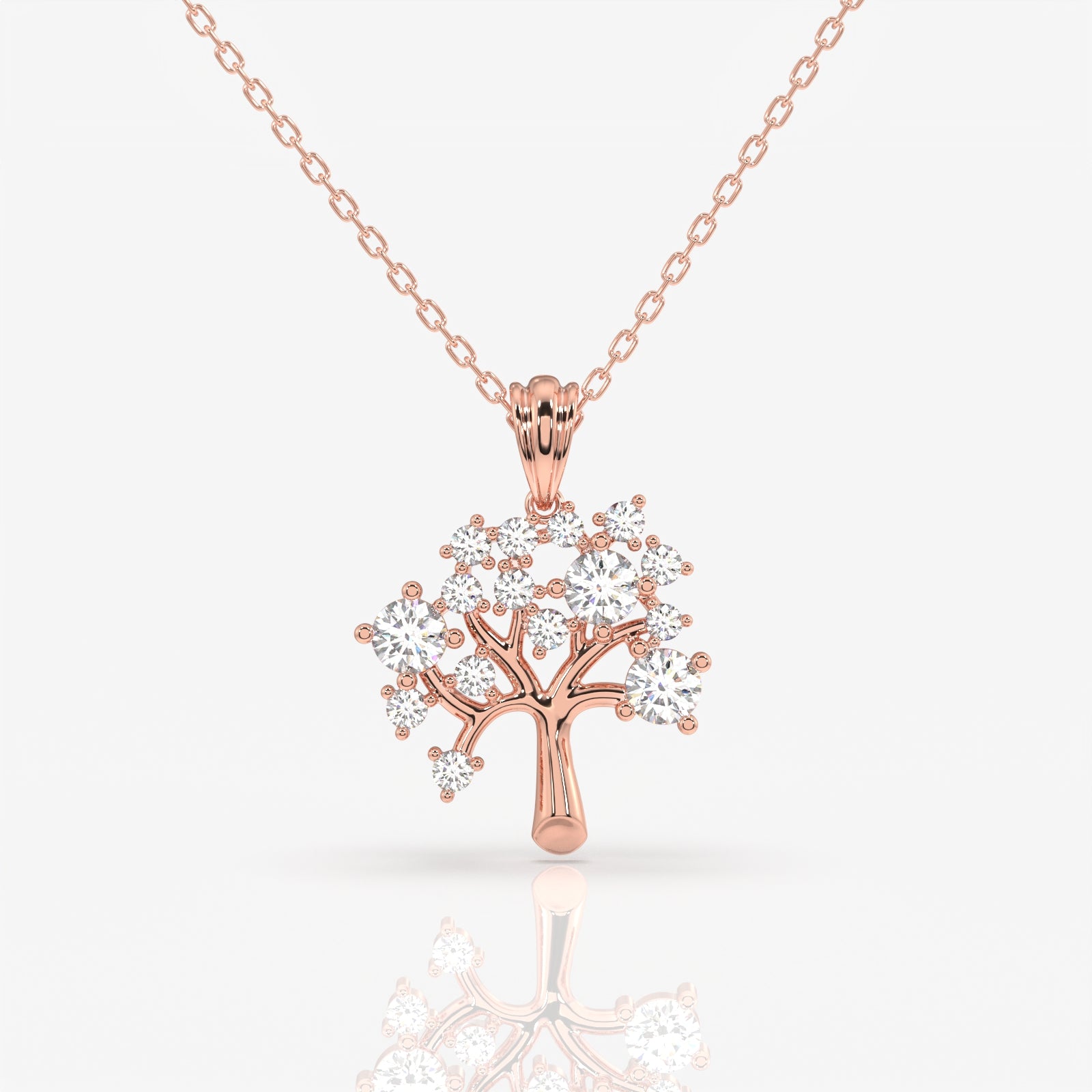 Buy Caratbazaar Round Cut Moissanite Diamond Woodland Glow Sterling Silver Pendant