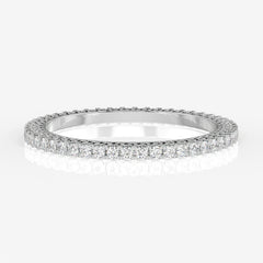 Buy Caratbazaar Women's Round Cut Moissanite Diamond 18K Gold Bangle