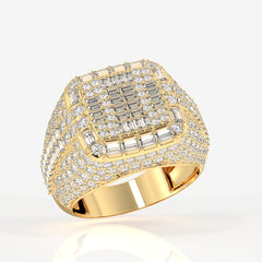 Buy Grand Emperor Lab Grown Diamond Men's 14K Yellow Gold Ring