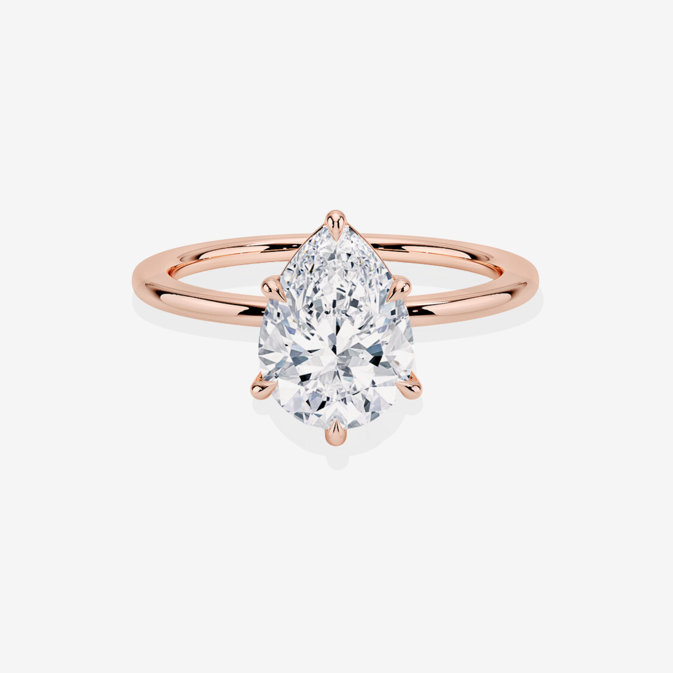 Buy Premium Solitaire Engagement 14k Gold Ring