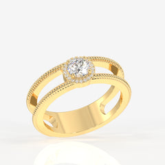 Buy Regal Crown Lab Grown Diamond Men's 14K Yellow Gold Ring