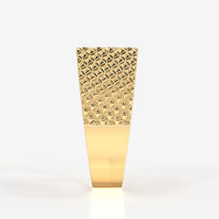 Caratbazaar Luxe Heritage Lab Grown Diamond Men's 14K Yellow Gold Ring