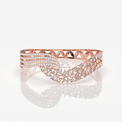 Classic Multi Stones Moissanite Diamond Silver Bracelet