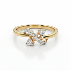 Simple Elegance Moissanite Diamond Sterling Silver Engagement Ring