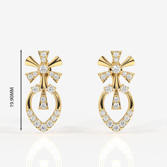 Seraphina Moissanite Diamond Sterling Silver Earrings