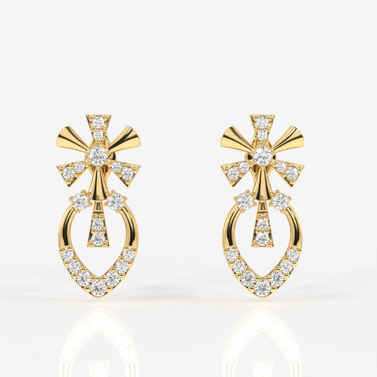 Seraphina Moissanite Diamond Sterling Silver Earrings