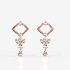 Adira Moissanite Diamond Classic 18K Gold Earring