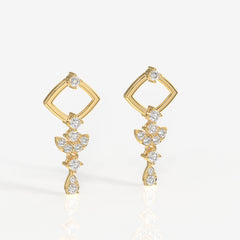 Adira Moissanite Diamond Classic 18K Gold Earring