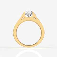 Portuguese Cut Lab Grown Diamond, Bruce Men's 14K Gold Ring