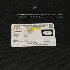Pear Cut Certified Moissanite Diamond D VVS1