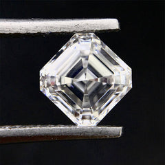 Premium Asscher Cut Certified Moissanite Diamond D VVS1