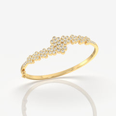 Round Cut Moissanite Diamond Sterling Silver Bracelets