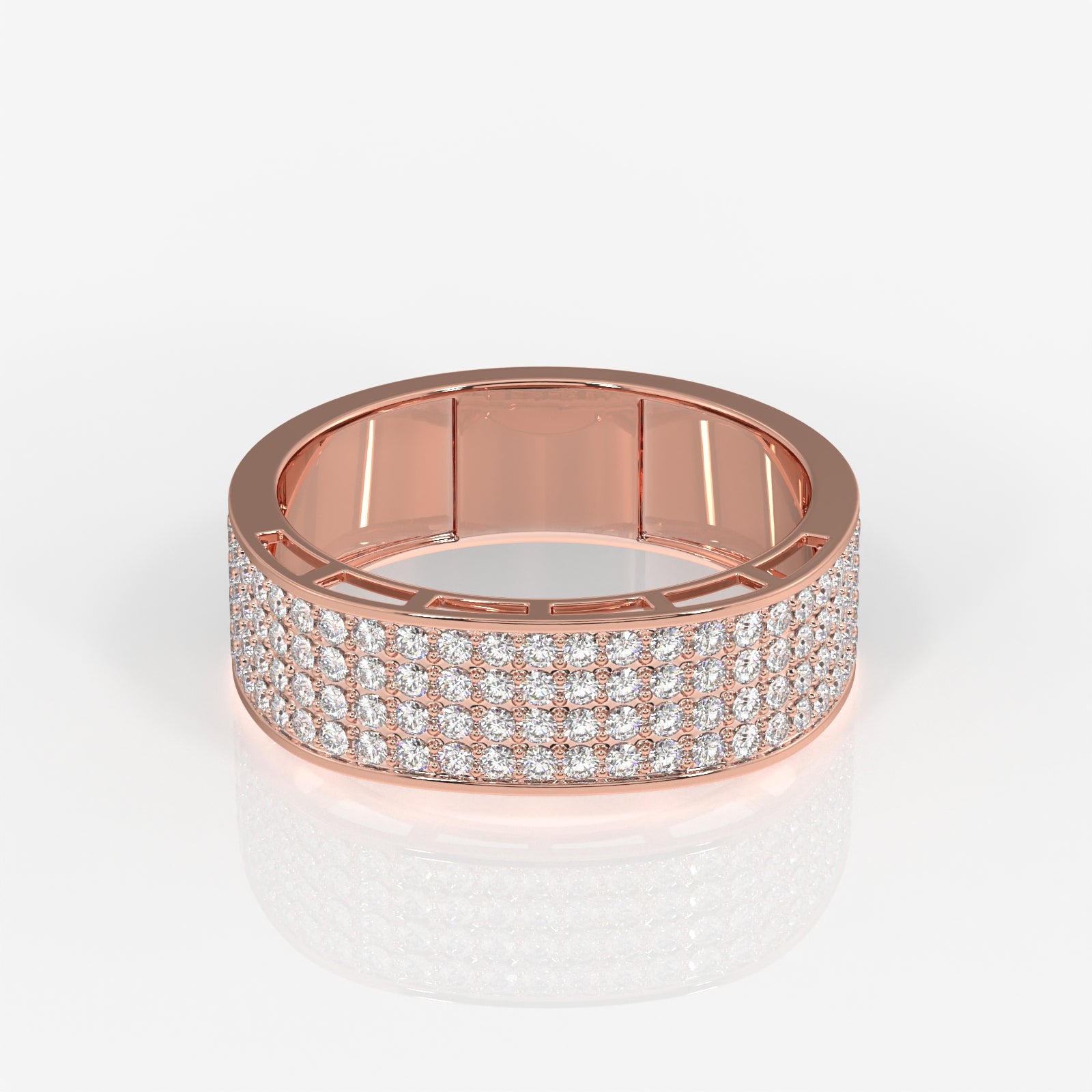 Shop Caratbazaar Bold Majesty Lab Grown Diamond Men's 14K Yellow Gold Ring