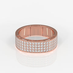 Shop Caratbazaar Bold Majesty Lab Grown Diamond Men's 14K Yellow Gold Ring