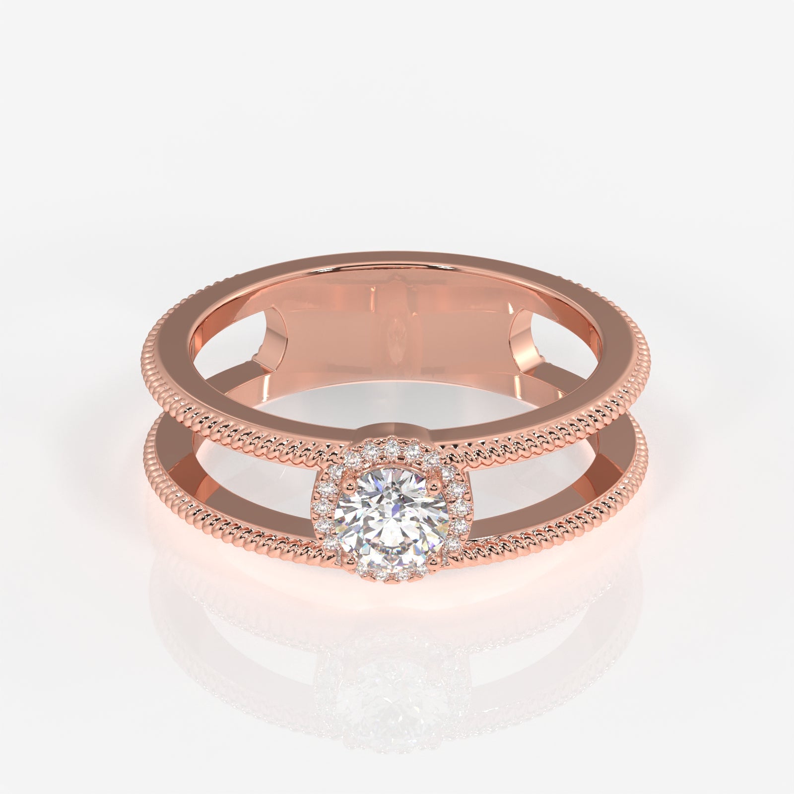 Shop Caratbazaar Regal Crown Lab Grown Diamond Men's 14K Yellow Gold Ring