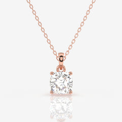 Shop Cushion Cut Lab Grown Diamond Solitaire 14k Gold Pendant