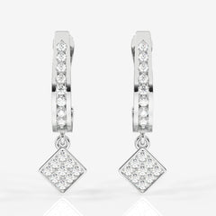 Shop Diamond Dew Lab Grown Hoops 14k Gold Earrings