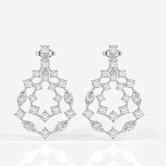 Shop Golden Vine Lab Grown Drop 14k Gold Earrings