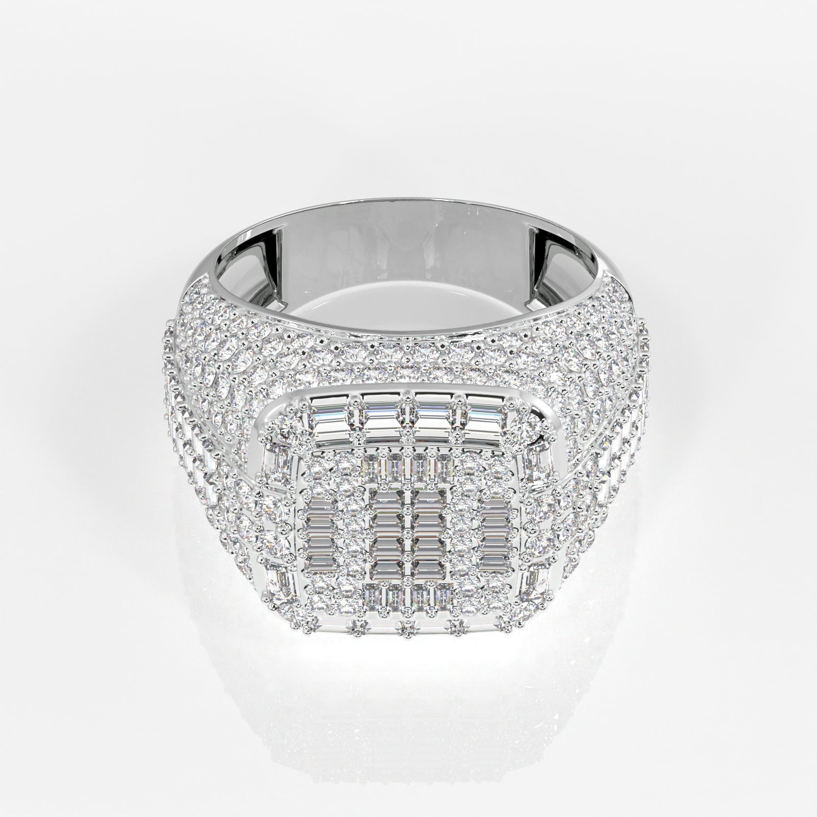 Shop Grand Emperor Lab Grown Diamond Men's 14K Yellow Gold Ring