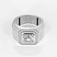 Shop Lab Grown Diamond, Full Star Men's 14k Gold Ring