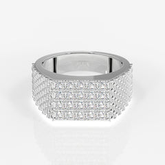 Shop Luxe Heritage Lab Grown Diamond Men's 14K Yellow Gold Ring