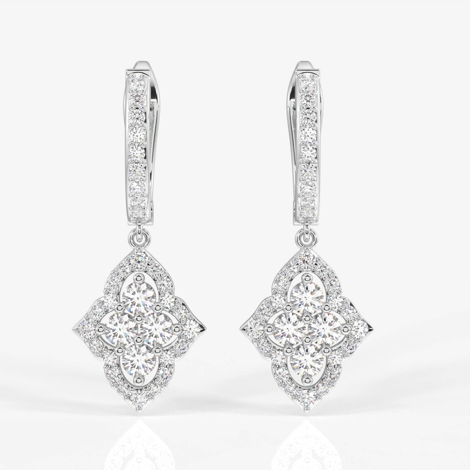 Shop Stellar Marquise Lab Grown Danglers 14k Gold Earrings