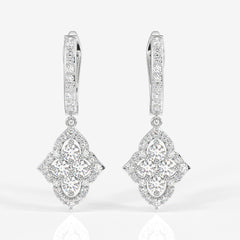 Shop Stellar Marquise Lab Grown Danglers 14k Gold Earrings