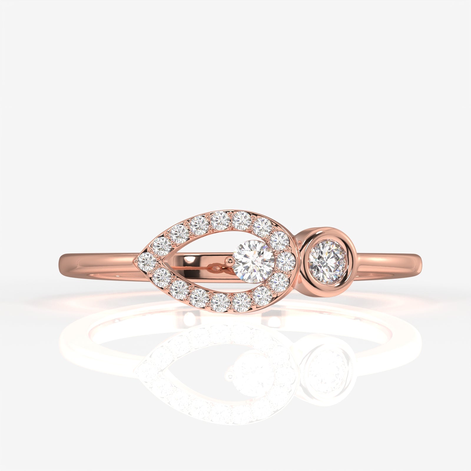 Shop Teardrop Glow Lab Grown Diamond 18k Gold Ring