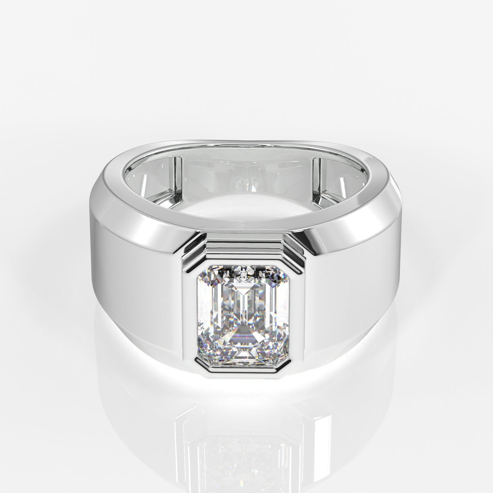 Shop Ultimate Prestige Lab Grown Diamond Men's 14K Yellow Gold Ring
