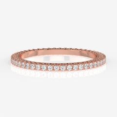 Shop Women's Round Cut Moissanite Diamond 18K Gold Bangle