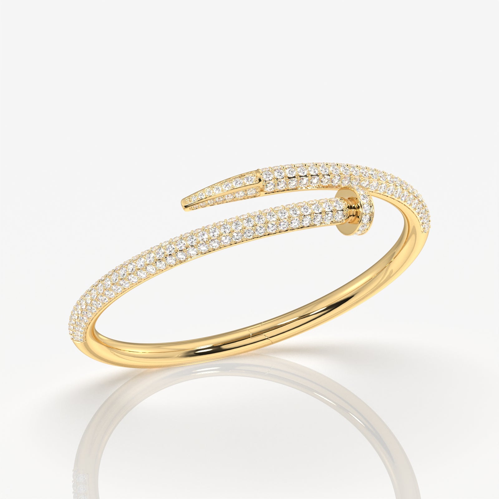 Simple and Elegant Round Cut Moissanite Diamond Sterling Silver Bracelets