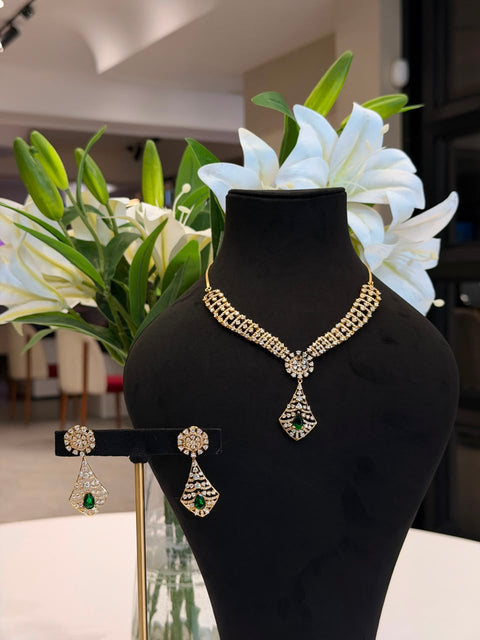 Luxe Radiance Moissanite Diamond Sterling Silver Necklace