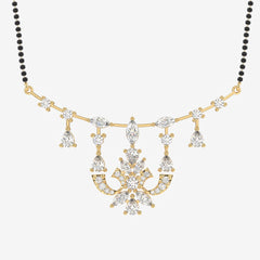 Women's Lab Grown Diamond 14K Gold Mangalsutra