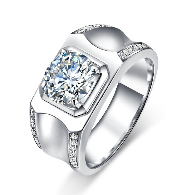 Silver engagement ring for men shop