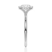 Oval Cut Moissanite Diamond East-West 14K Gold Ring