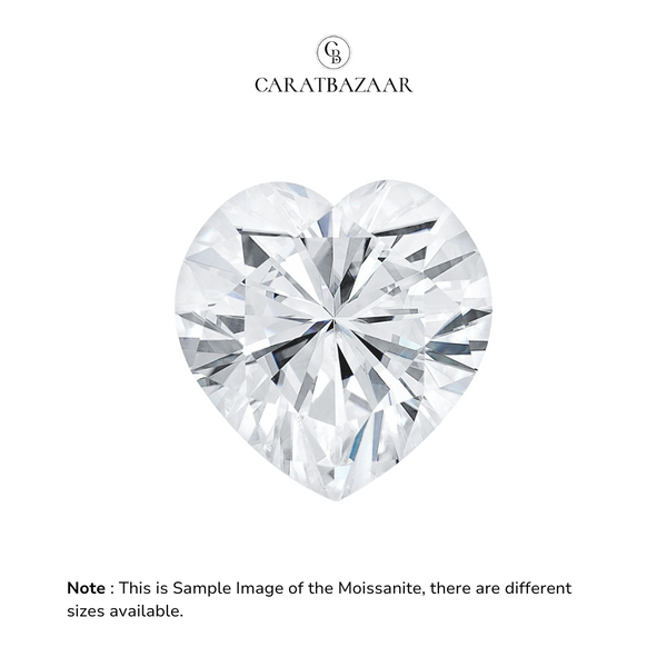 Heart Cut Certified Moissanite Diamond D VVS1 – Caratbazaar
